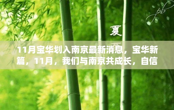 11月寶華劃入南京最新動(dòng)態(tài)，共成長(zhǎng)，啟新篇的自信與成就感之旅