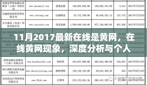 涉政問題的深度分析與觀點(diǎn)，關(guān)于在線黃網(wǎng)現(xiàn)象的探討（2017年11月）