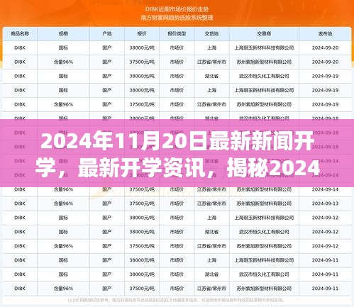 揭秘2024年秋季開學(xué)季最新動態(tài)與資訊，開學(xué)資訊一網(wǎng)打盡！