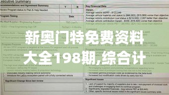 新奧門(mén)特免費(fèi)資料大全198期,綜合計(jì)劃評(píng)估_多媒體版SVJ5.33