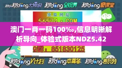 澳門(mén)一肖一碼100‰,信息明晰解析導(dǎo)向_體驗(yàn)式版本NDZ5.42