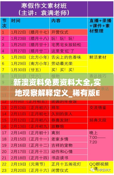 新澳資料免費(fèi)資料大全,實(shí)地觀(guān)察解釋定義_稀有版EXS13.22