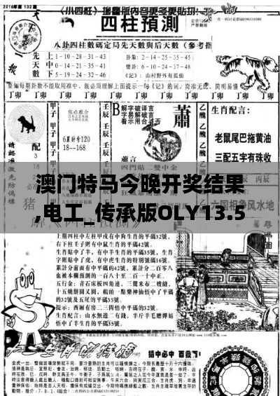 澳門特馬今晚開(kāi)獎(jiǎng)結(jié)果,電工_傳承版OLY13.50