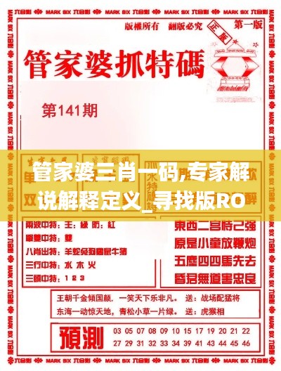 管家婆三肖一碼,專家解說(shuō)解釋定義_尋找版ROY13.45