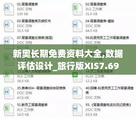 新奧長期免費資料大全,數(shù)據(jù)評估設計_旅行版XIS7.69