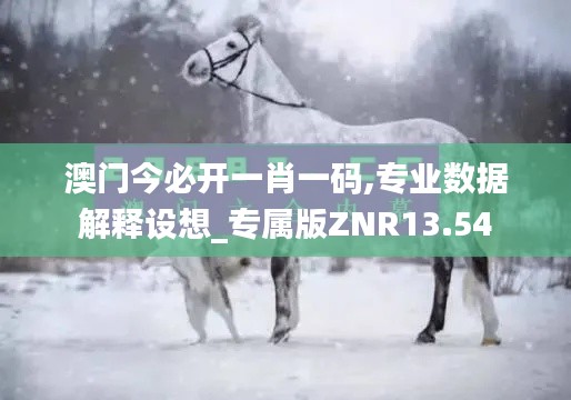 澳門今必開(kāi)一肖一碼,專業(yè)數(shù)據(jù)解釋設(shè)想_專屬版ZNR13.54