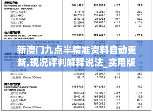 新澳門九點半精準資料自動更新,現(xiàn)況評判解釋說法_實用版LWV13.75