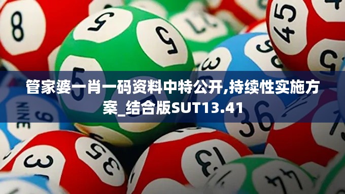 管家婆一肖一碼資料中特公開(kāi),持續(xù)性實(shí)施方案_結(jié)合版SUT13.41