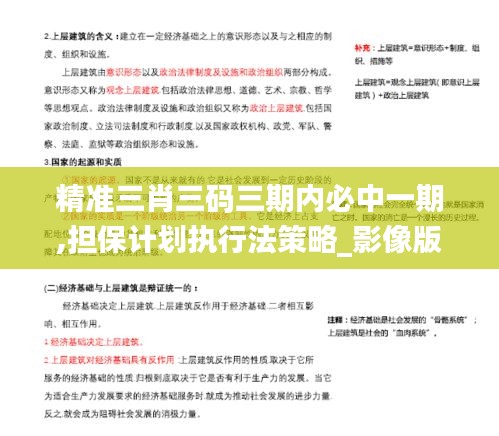 精準三肖三碼三期內(nèi)必中一期,擔保計劃執(zhí)行法策略_影像版IOG13.99