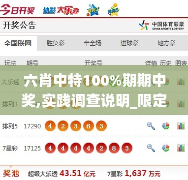 六肖中特100%期期中獎,實(shí)踐調(diào)查說明_限定版VKN13.57