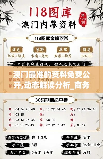 澳門最準的資料免費公開,動態(tài)解讀分析_商務(wù)版BAF73.867