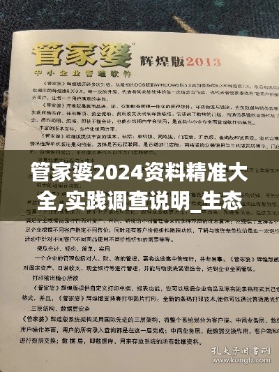 管家婆2024資料精準(zhǔn)大全,實踐調(diào)查說明_生態(tài)版LWB59.528