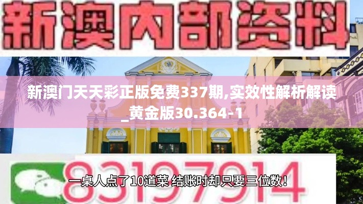 新澳門天天彩正版免費(fèi)337期,實(shí)效性解析解讀_黃金版30.364-1