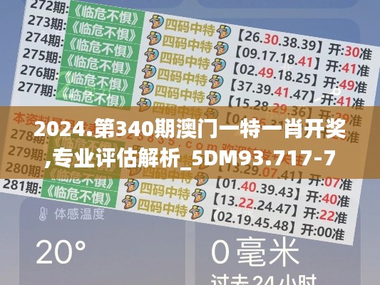 2024.第340期澳門(mén)一特一肖開(kāi)獎(jiǎng),專(zhuān)業(yè)評(píng)估解析_5DM93.717-7