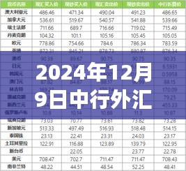 中行外匯最新牌價揭秘，學(xué)習(xí)變化，自信塑造未來（2024年12月9日）