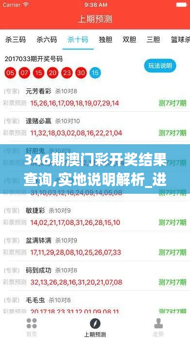 346期澳門彩開獎結果查詢,實地說明解析_進階版3.999