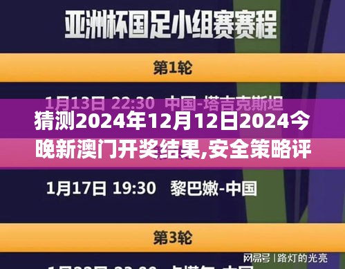 猜測(cè)2024年12月12日2024今晚新澳門開獎(jiǎng)結(jié)果,安全策略評(píng)估方案_Gold3.459