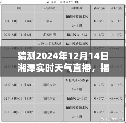 揭秘未來，湘潭天氣預報直播預測——湘潭實時天氣直播觀察（2024年12月14日）