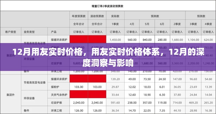 用友實時價格體系深度洞察，12月價格變動與影響分析