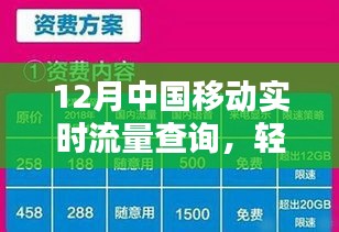中國移動實時流量查詢，輕松掌握流量動態(tài)