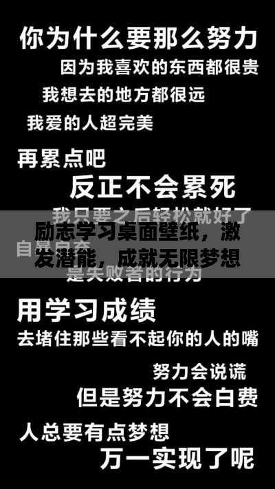 勵志學(xué)習(xí)桌面壁紙，激發(fā)潛能，成就無限夢想！