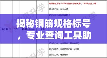 揭秘鋼筋規(guī)格標(biāo)號，專業(yè)查詢工具助你輕松掌握鋼筋知識