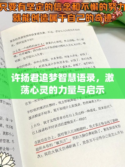許揚(yáng)君追夢(mèng)智慧語錄，激蕩心靈的力量與啟示