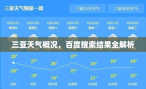三亞天氣概況，百度搜索結(jié)果全解析