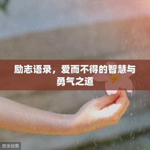 勵志語錄，愛而不得的智慧與勇氣之道
