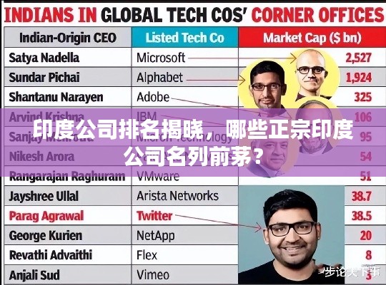 印度公司排名揭曉，哪些正宗印度公司名列前茅？